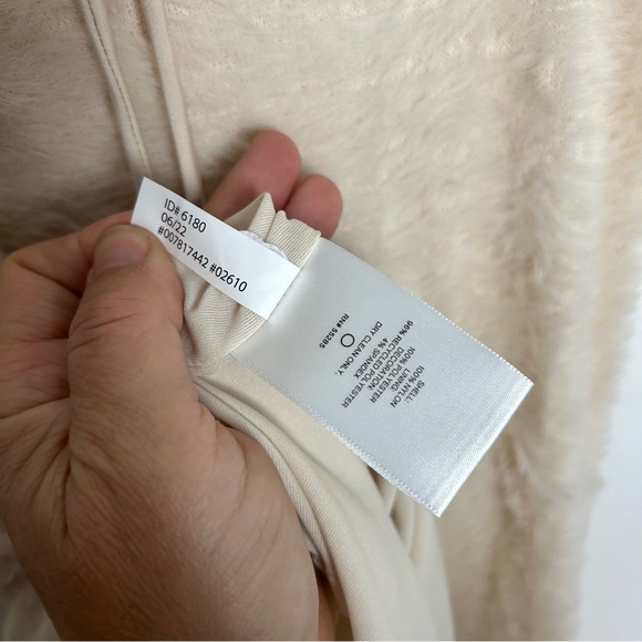 Express Faux Fur Dress Back Tie Stretch BodyCon Dress NEW! SZS - Picture 7 of 7